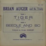 BRIAN AUGER AND THE TRINITY / TIGER / BEEDLE AND BO / 45 T/ 7 " / 1968 / FRANCE – Image 2